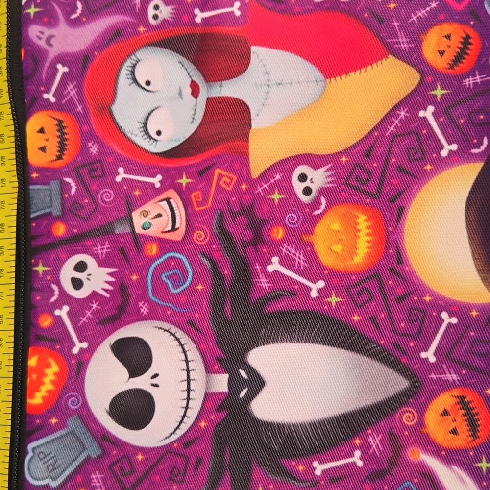 Jack Skellington, Sally, nightmare before Christmas zippered Makeup Bag Disney N